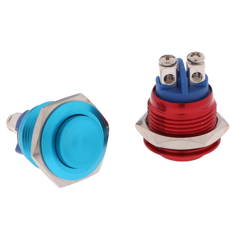1Pc Momentary Push Button Switch 16mm Waterproof Mount Button Switch