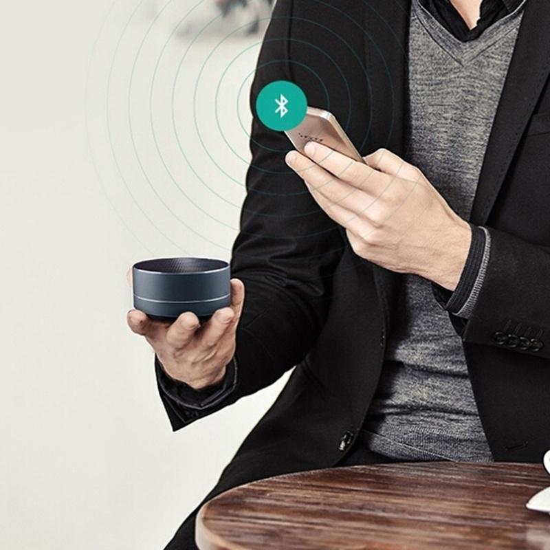 Портативный металлический сабвуфер, беспроводной Bluetooth-динамик, компьютер, мини-Bluetooth-аудио, MP3-плеер