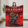 Assassin's Creed Shadows Супер Мягкие Одеяла Детская Плюшевая Постельное Белье Пледы Модные Диван Кресло Фланелевое Покрывало Покрывало для Диван-кровати
