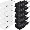 10Pcs 5V 2A 9V 1.67A Fast Quick Charging Eu US AC Home Travel USb Wall Charger Power Adapters For Samsung S10 S20 S23 Htc Lg