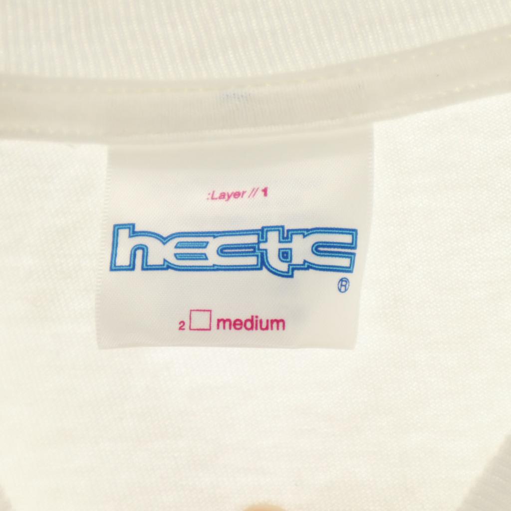 HECTIC MAD Футболка с коротким рукавом M белая Мужская Б/У