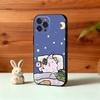 H-Healing морская свинка Чехол для телефона Для iPhone17 16 15 14 13 12 11 Pro Max Plus, 5G Мягкий черный чехол