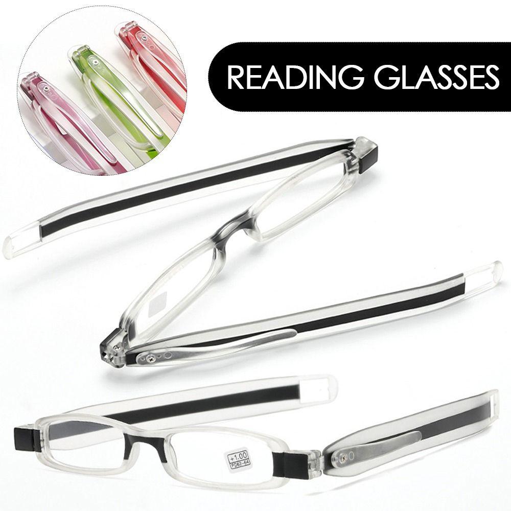 2 PCS Ultra-light Reading Glasses 360 Degree Rotation Presbyopia New Folding Reading Glasses  Office