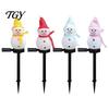 Durable Lawn Stakes for Winter 2Pcs Solar Snowman Garden Lights, Christmas Pathway Waterproof Decorative Figures LED Lamps with Yard Patio
