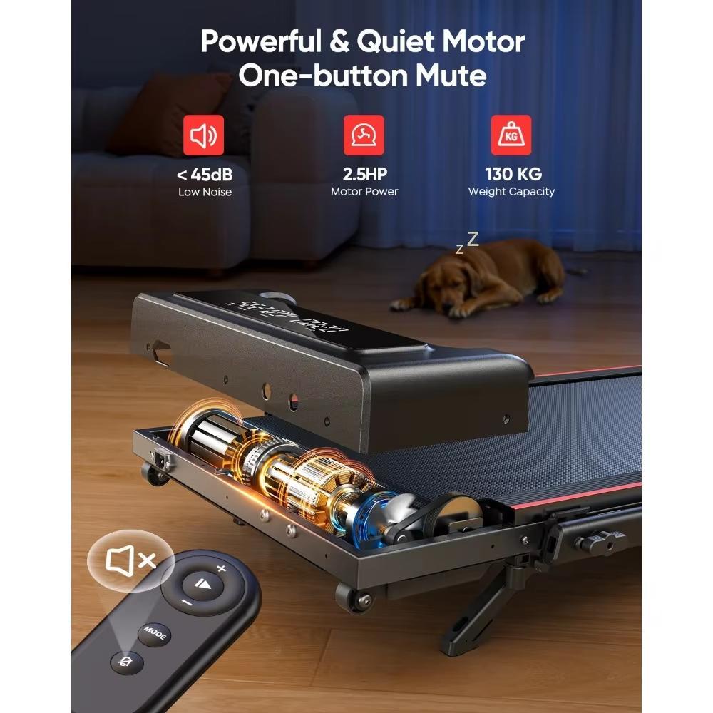 2026 Treadmill TP4 4in1 Faltbares Laufband, 12km/h, 9% Neigung, 2,5 PS Motor, Fernbedienung & LED Display, Platzsparend for Home & Office