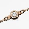 TIFFANY&Co. By the Yard Bracelet Wrist Size7.5" K18 Pink Gold/diamond 1.26g Women Used