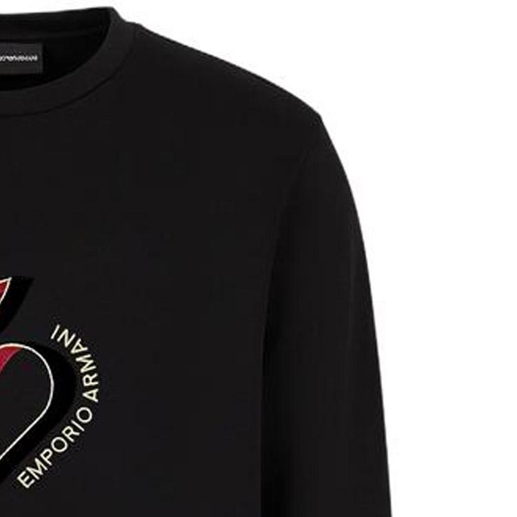 EMPORIO ARMANI SS23 Sweatshirt Men's Black 3R1MBJ-1JHSZ-0999