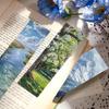Micro Ink 30-Sheet Oil Painting Landscape Bookmark Set: Creative DIY Book Clips for Students & Art Enthusiasts
