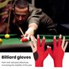 1 шт. 3-пальцевая бильярдная перчатка, противоскользящая, поглощающая пот, дышащая, для мужчин и женщин, для правой руки, кий для снукера, спортивные перчатки, аксессуары для бильярда