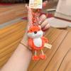 Soft Bear Doll Key Ring Funny Cartoon Animal Keychain Kawaii Plush Dog Pendant  Couple