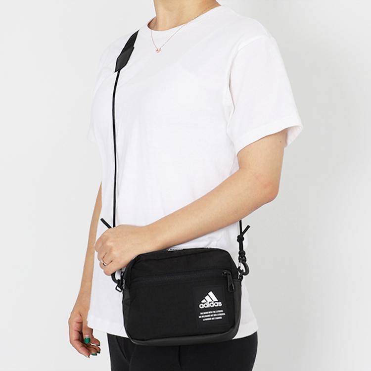 New Adidas Nylon Fabric Handbag, Shoulder Bag, Crossbody Bag Regular Unisex Black HB1312