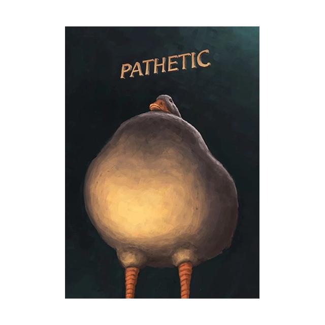 Judgmental Duck Cat Funny Posters Pathetic Humor Canvas Paintings Modern Animals Wall Art Prints Living Room Home Decor Pictures