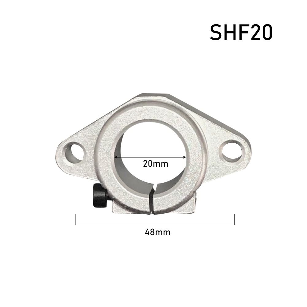 1 шт. Опора вала направляющей фрезера с ЧПУ, держатель стержня из алюминиевого сплава, новый линейный подшипник, деталь для 3D-принтера