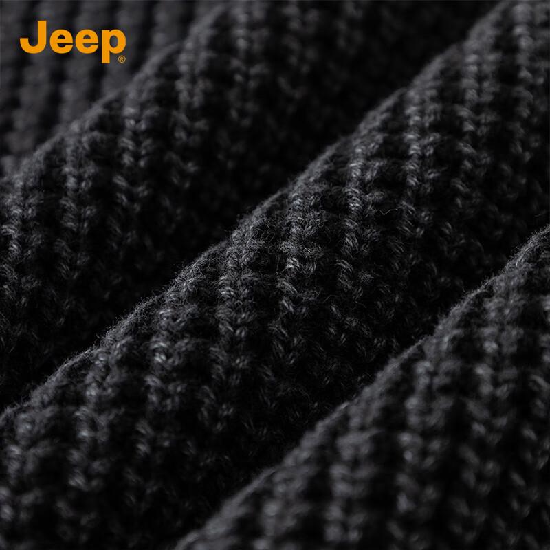 JEEP Men's Pure Cotton Casual Crew Neck Knit Sweater