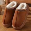 New Warm Fur Ankle Boots Women Flats Platform Slippers Plush Flip Flops Winter Cotton Shoes for Women Brand Design Snow Botas