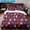 3PCS West Ham United Crest Bedding Set For Bedroom, Dormitory,Including 1pc Duvet Cover And 2pcs Pillowcases Large size Fan gift