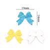 100Pcs Mixed Glitter Leather Fabric Appliques Bow-tie Patches for Crafts Clothes Decoration DIY Hair Bow Accessories