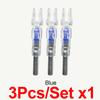3Pcs Hunting Arrow Nock Light LED Luminous Arrow Tail for Compound Bow Outdoor Night Shooting Glowing Arrow Tail with Switch