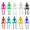 10/50pcs Stretchy Skeleton Sticky Toys Assorted Color Stretchy Skull Squishy Toy Set For Party Favor Happy Halloween Small Gift