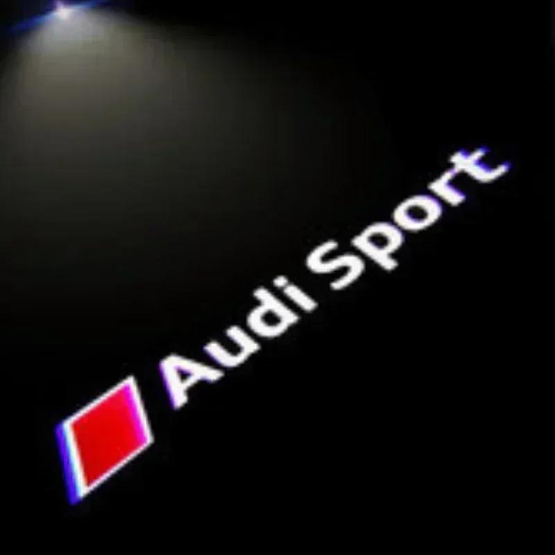 2/4Pcs Car Door Logo Light Led HD Projector Lamp For Audi A3 A4 B8 8P A6 C7 A5 Q5 B7 B6 B9 SLINE QUTTRO RS Q3 Q7 S3 S4 S5 S6 S8