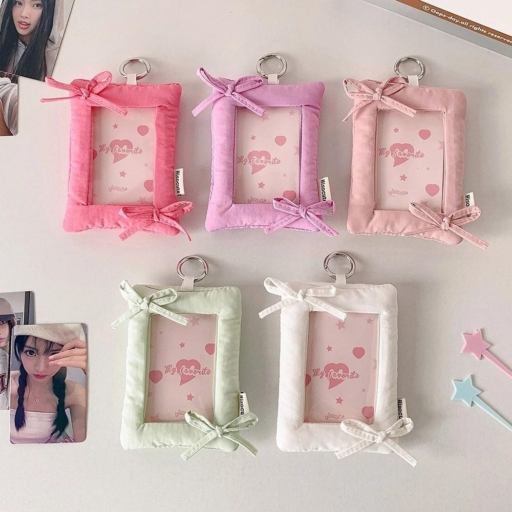 with Keychain Korean Photocard Holder Idol Card Display Protector Student Friends