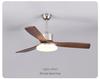 Modern Chinese-Style Ceiling Fan with Light for Living, Bedroom, and Dining Rooms