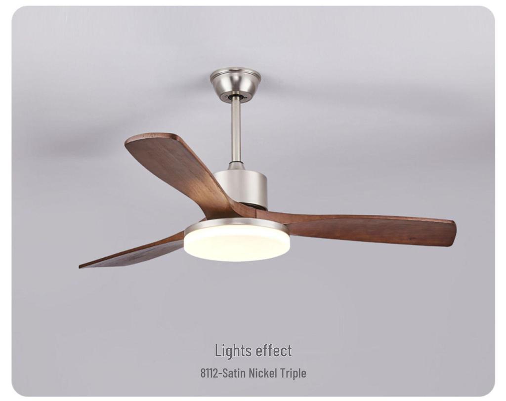 Modern Chinese-Style Ceiling Fan with Light for Living, Bedroom, and Dining Rooms