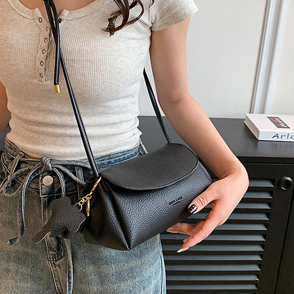 Lovely Elephant Pendant Stylish Shoulder Bag Portable Soft Shopping Bag for Shopping Dating