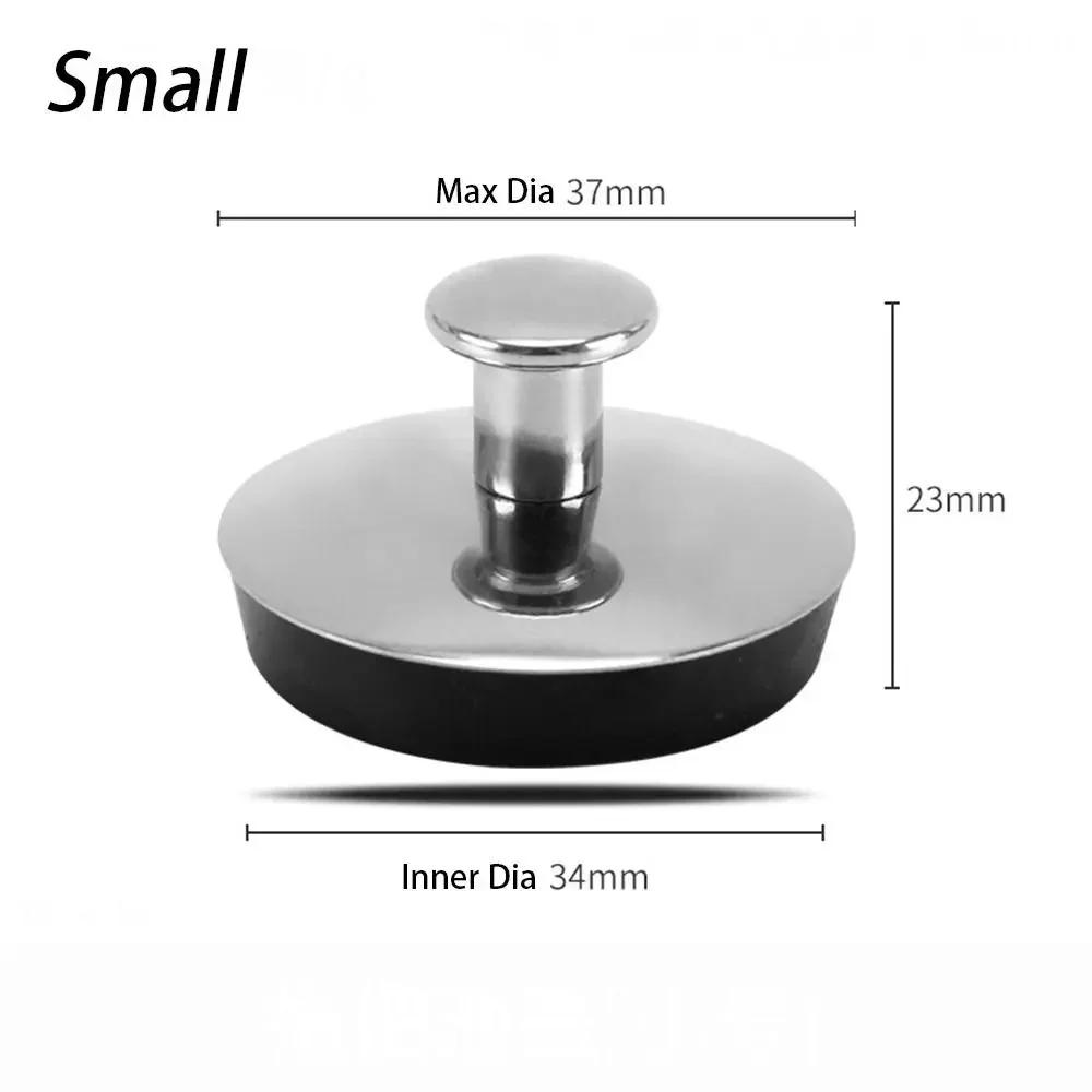 1pc Bathroom Washbasin Stainless Steel Sink Plug Bathtub Drain Stopper Rubber Sink Plug Bathtub Drain Stopper Sink Plugs