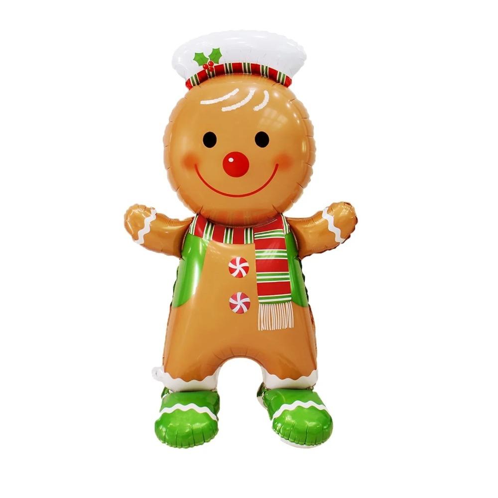 Gingerbread Man 3D Santa Claus Balloons Extra Large Xmas Tree Balloons  Easter Gift