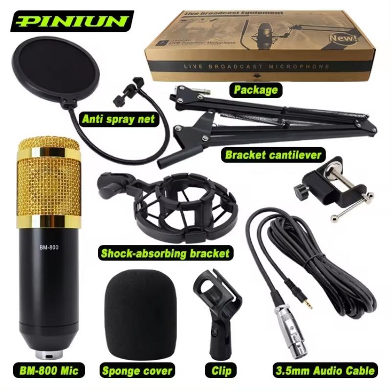 BM-800 Micro Studio Professionnel Sound Card Live Broadcast Micrfono Condenser Microphones