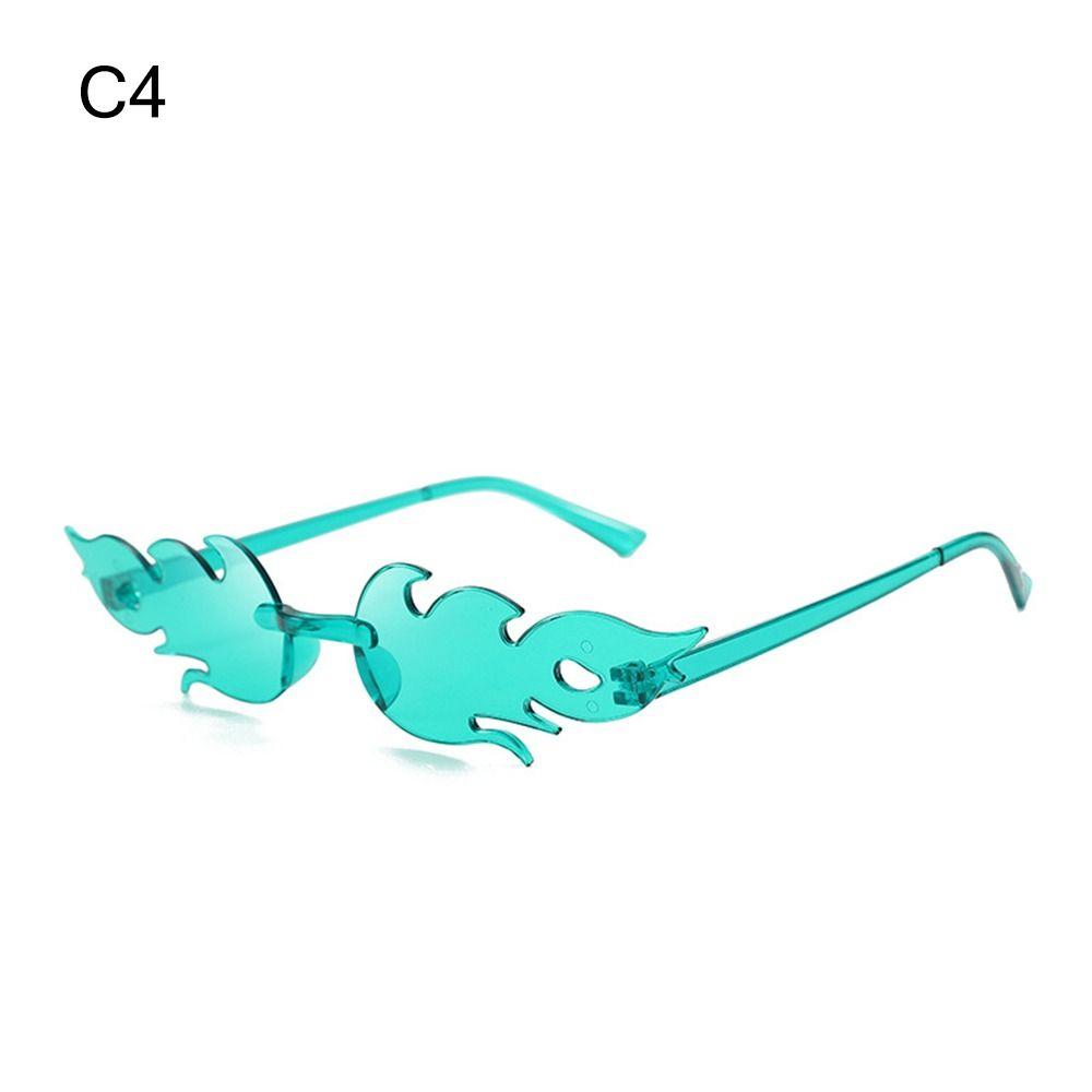 Novelty Eyewear Cosplay Party Flame Shaped Flame Sunglasses Sun Glasses Sunglasses for Women