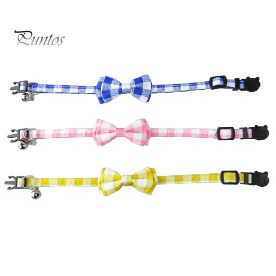 Британский клетчатый кошачий воротник, галстук-бабочка, отрывная ткань, ожерелье для домашних животных с медными колокольчиками, классический дизайн, шейный воротник для мальчиков и девочек, кошек, щенков, собак