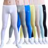 Compression Tights Men Leggings Stretchy Ultra Elastic Fabric Thin Breathable Theraml Pants Leggings