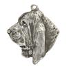 Basset Hound I - Silver-plated Dog Pendant, Handbag Decoration, Backpack Pendant by Art-Dog Brand