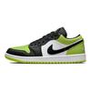 Air Jordan 1 Low SE Vivid Green Snakeskin Женские кроссовки Черный Белый DX4446-301
