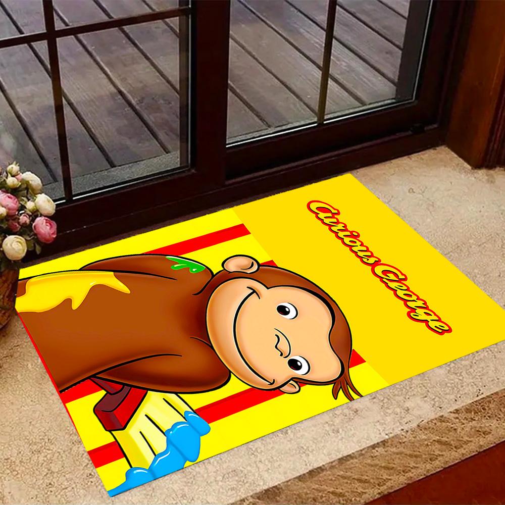 Blu And Eyi Adventure Themed Anti-Slip Rugs - Polyester Home Decor, Suitable for Bedrooms, Living Rooms, Doorways, Studios, and Decorations