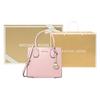 Michael Kors MK Mercer Логотип Винтажный Однотонный Гармошка Наплечная Сумка Через Плечо Женские Сумки Вишнево-Розовый 35S1GM9M2L-648