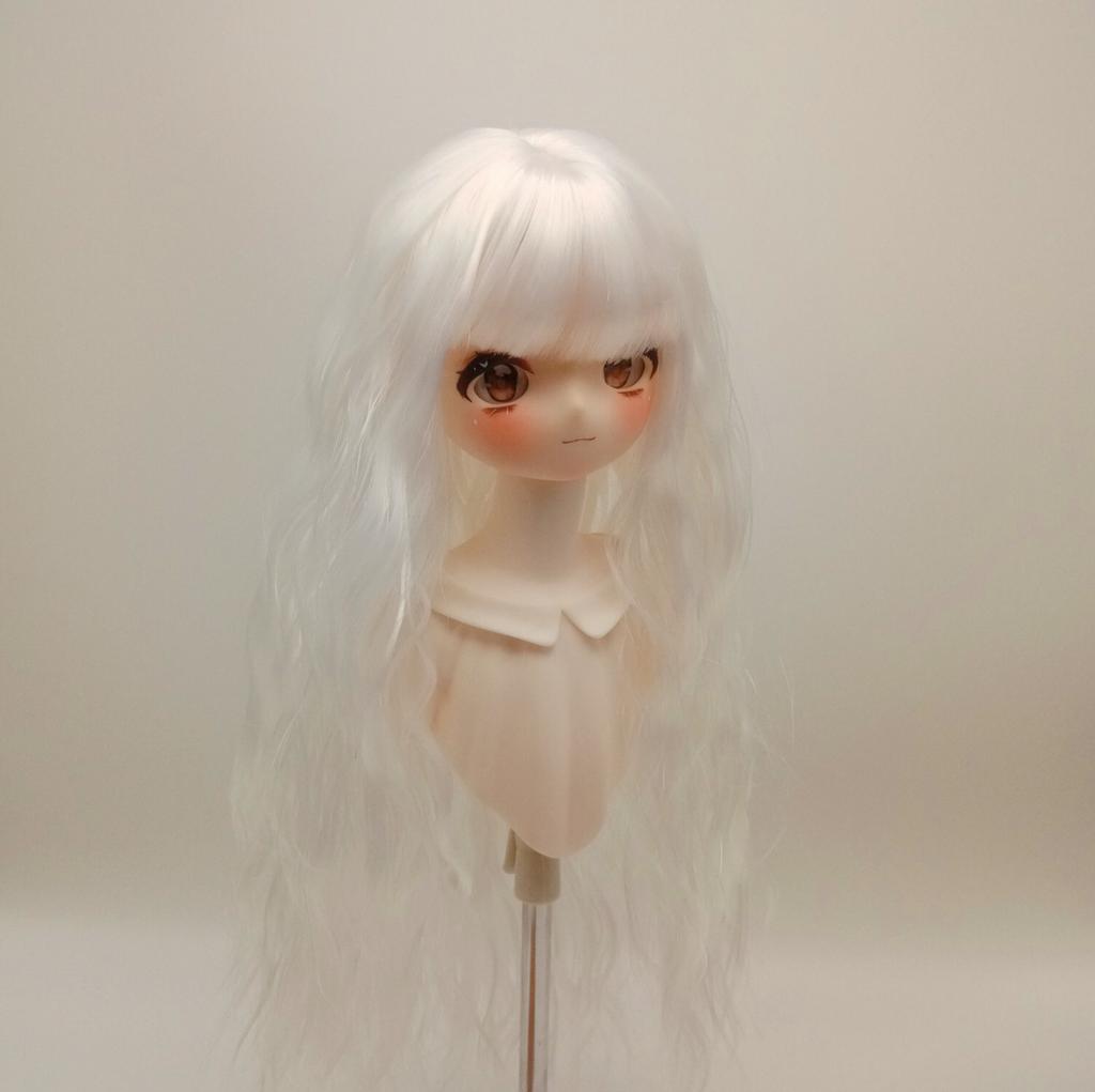 Парик для кук 1/6, 1/4, 1/3 BJD, Аниме, с челкой, длинный кудрявый парик, Аксессуары для игрушек-одевалок для девочек