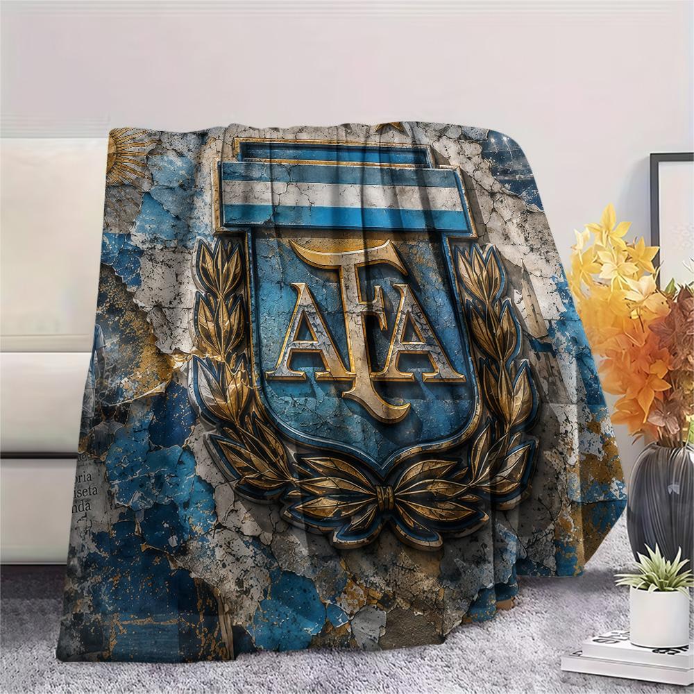 La Albiceleste Flannel Blanket, High quality Comfortable for All Seasons, Home Decor, Warmth and Comfort