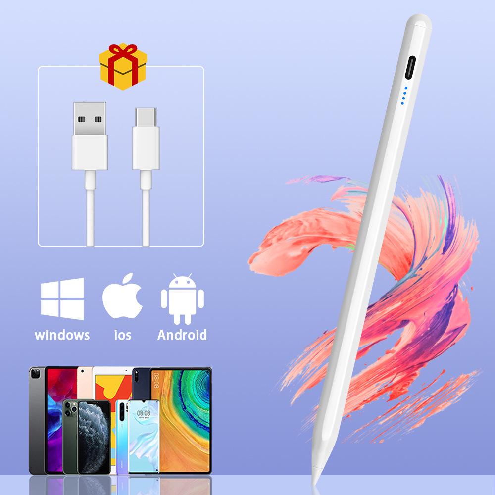 Емкостный стилус для iPad, совместимый с Apple Pencil, с магнитной зарядкой