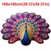 Soft Peacock Carpet Special-shaped Door Gasket Durable Blanket  for Living Room Tea Table Bedside