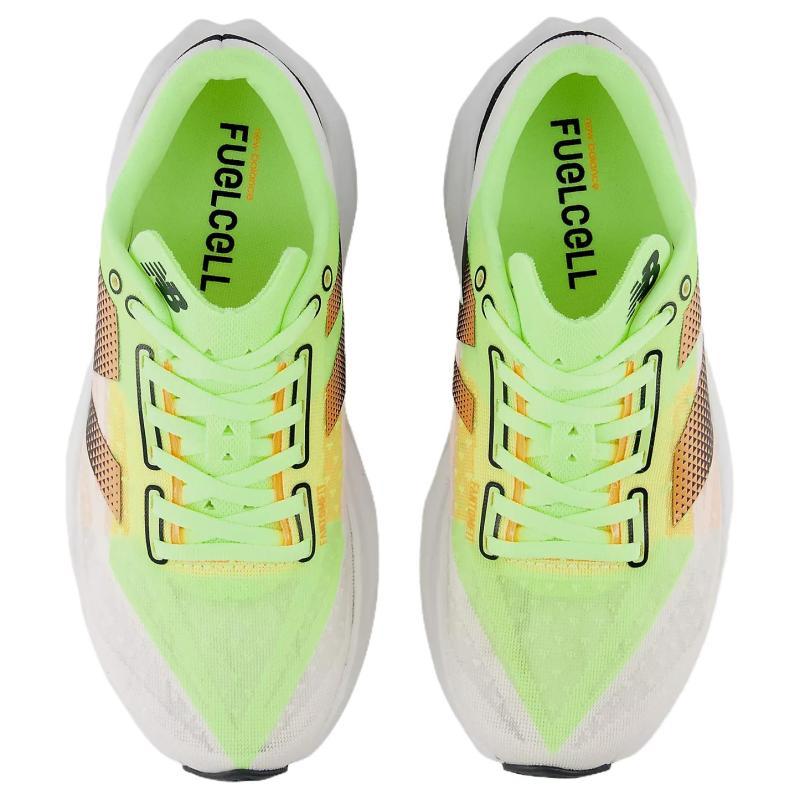 New Balance FuelCell Rebel V4 Bleached Lime Glo Hot Mango Sneakers MFCXLL4
