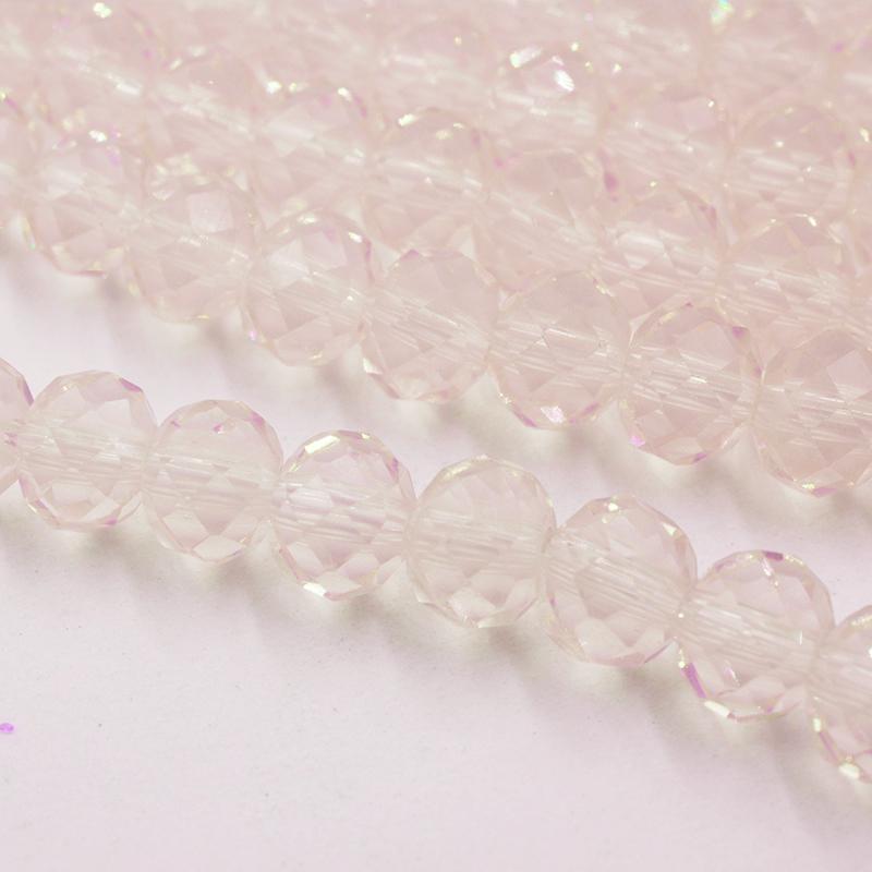 Ярко-розовая серия, разноцветные рондели диаметром 4/6 мм, граненые хрустальные бусины, кварцевые подвески, бусины для изготовления ювелирных изделий, аксессуары