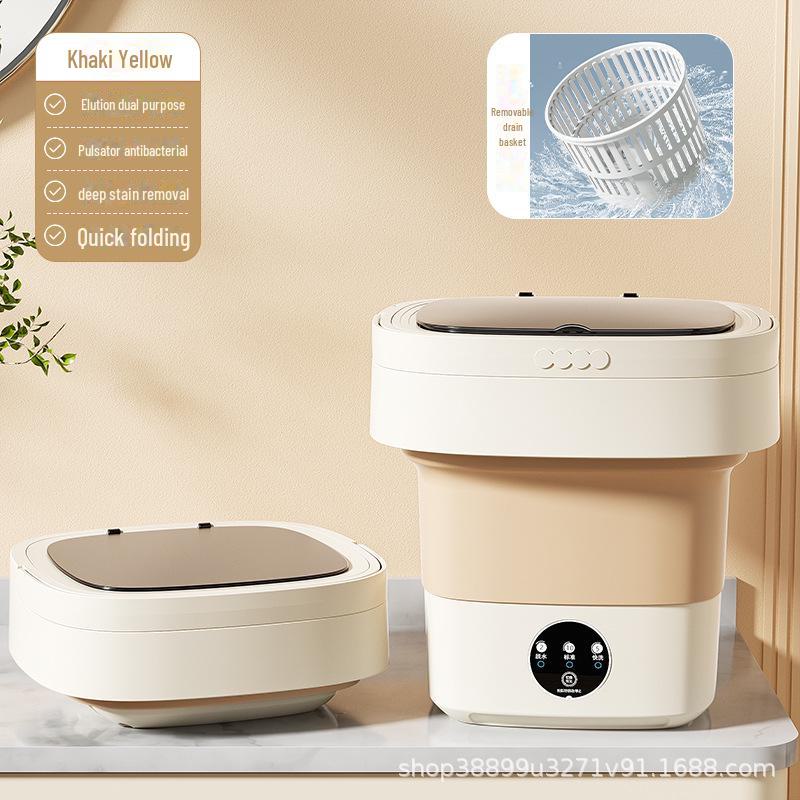 Компактная складная стиральная машина — идеально подходит для дома, общежития или детской прачечной