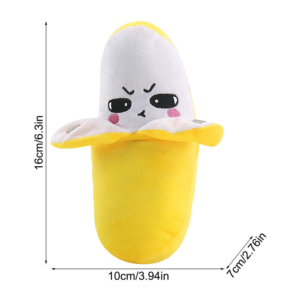 Банановые фрукты Индукционная игрушка-бит Музыкальные куклы Kawaii Родительско-детские игрушки Сенсорная игра для вечеринки Коллекционная игрушка для детей