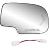 Driver Side Heated Mirror Glass Replacement For 2003-2007 Cadillac Escalade, Chevrolet Avalanche, Silverado, Suburban, Tahoe, GMC Sierra, Yukon -