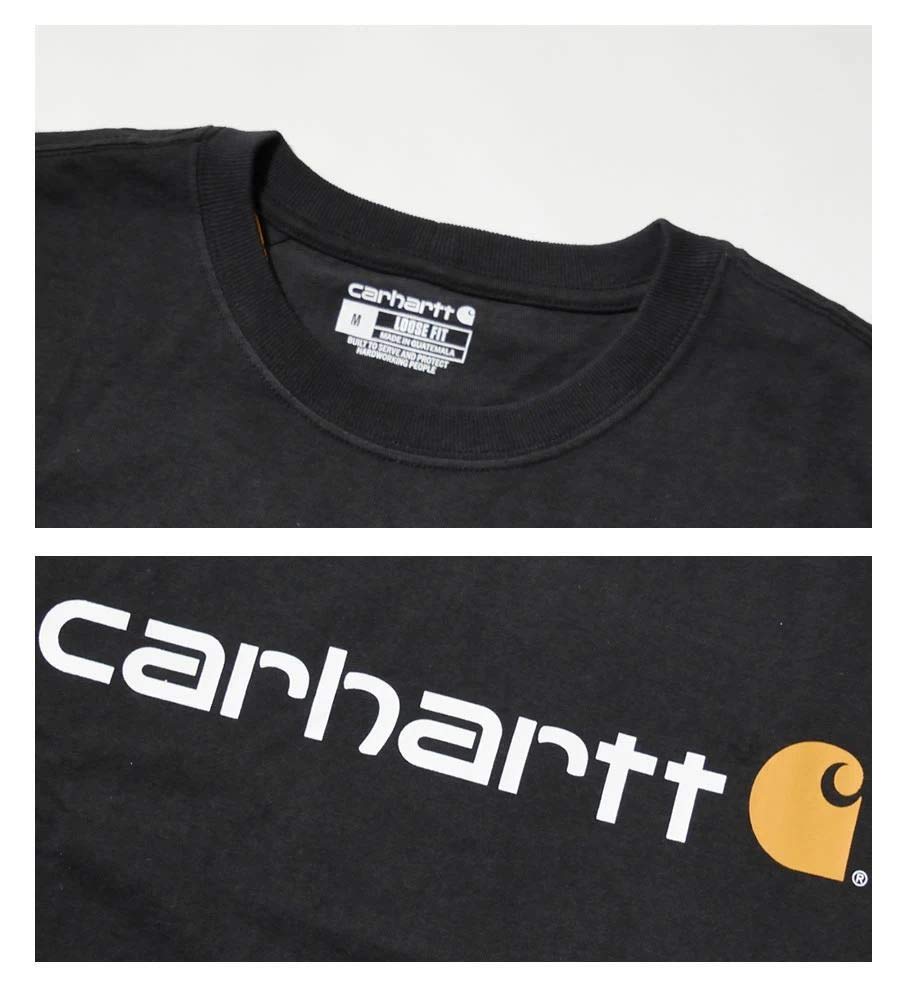 Carhartt Logo Large Size Small Men's T-Shirt, Black, Size, [Used]