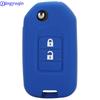 Чехол jingyuqin для дистанционного ключа автомобиля, силиконовый для Honda FIT XRV VEZEL CITY JAZZ CIVIC HRV, 2/3 кнопки, складной чехол для ключа, обновление