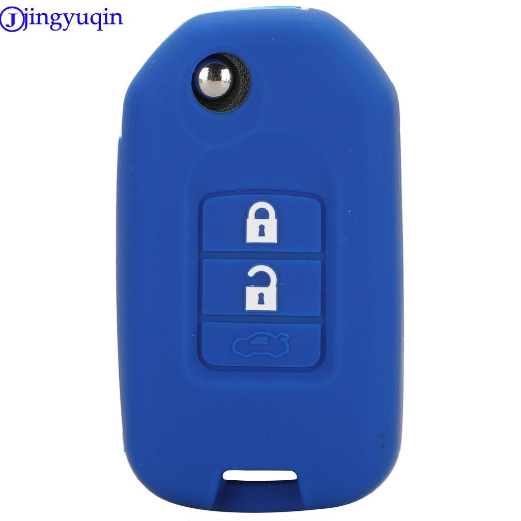 Чехол jingyuqin для дистанционного ключа автомобиля, силиконовый для Honda FIT XRV VEZEL CITY JAZZ CIVIC HRV, 2/3 кнопки, складной чехол для ключа, обновление